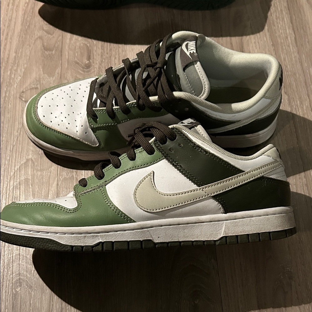 Nike Men's Olive and White Sneakers